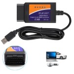 Διαγνωστικό αυτοκινήτου ELM327 OBD2 με USB Καλώδιο